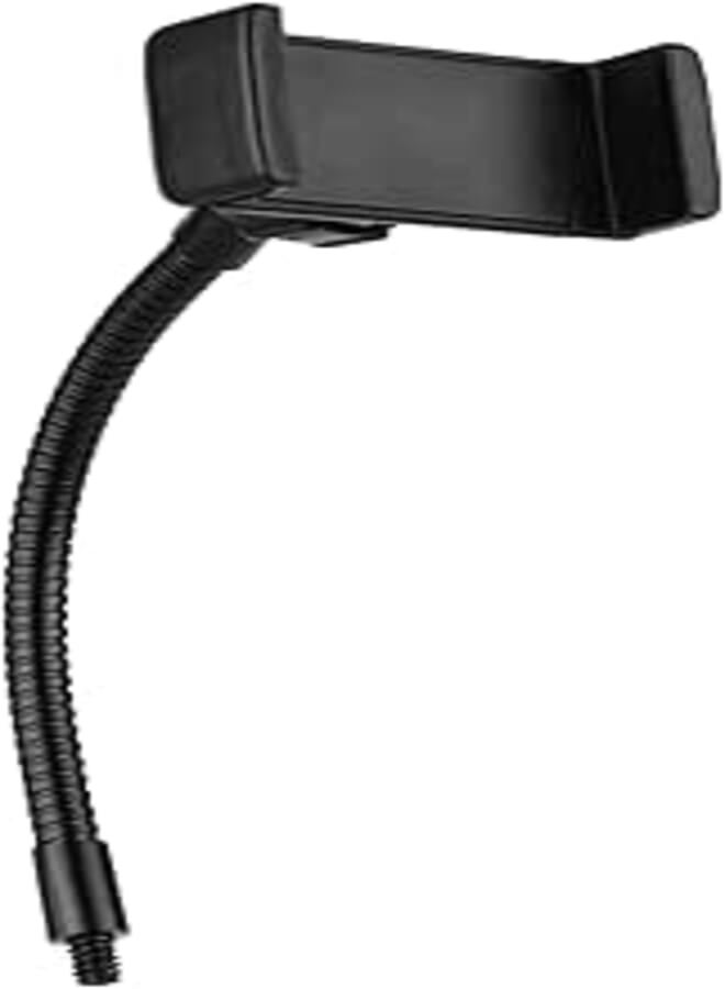 Andoer Foldable Phone Clamp Holder with 1/4 Screw Attachment for LED Ring Light Smartphone Mounting Compatible with Smartphones